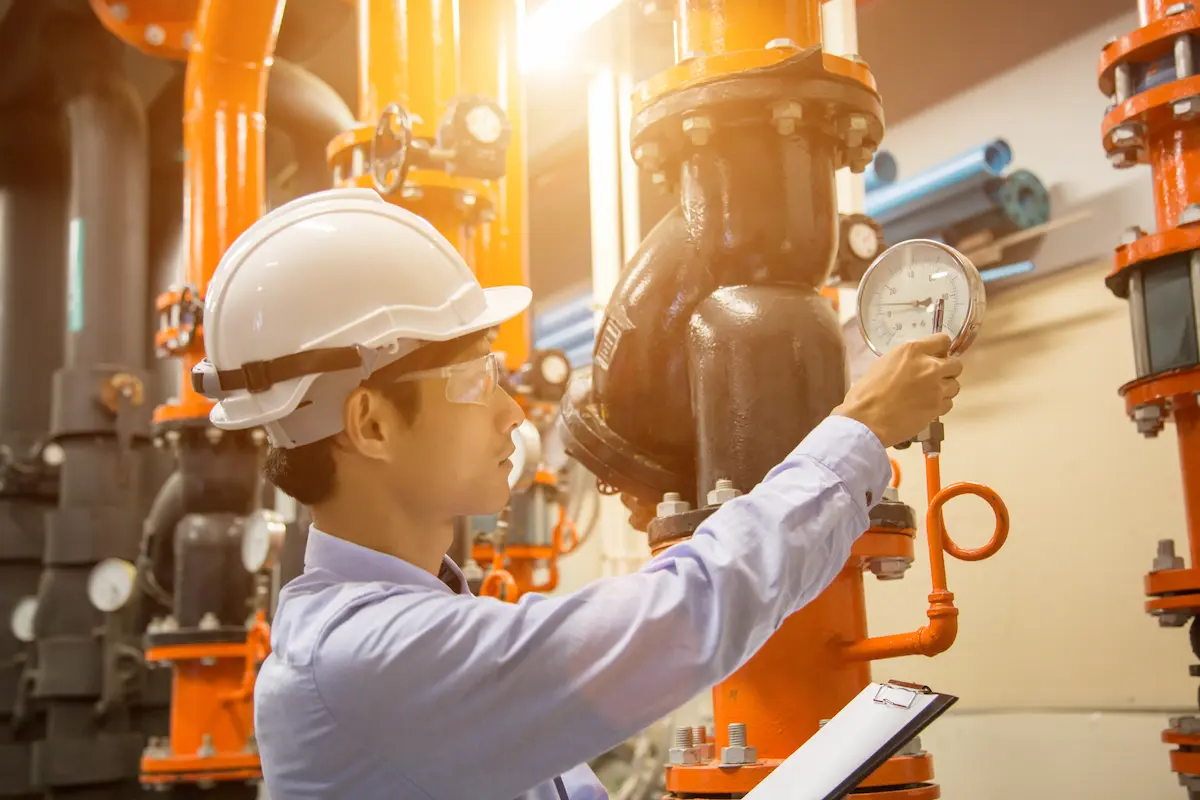 Automated valve control system in industrial facility
