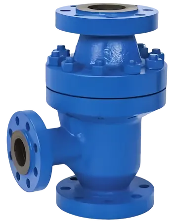 A robust cast steel ARC valve featuring a thick body and raised face flanges, designed for high-pressure pump minimum flow protection